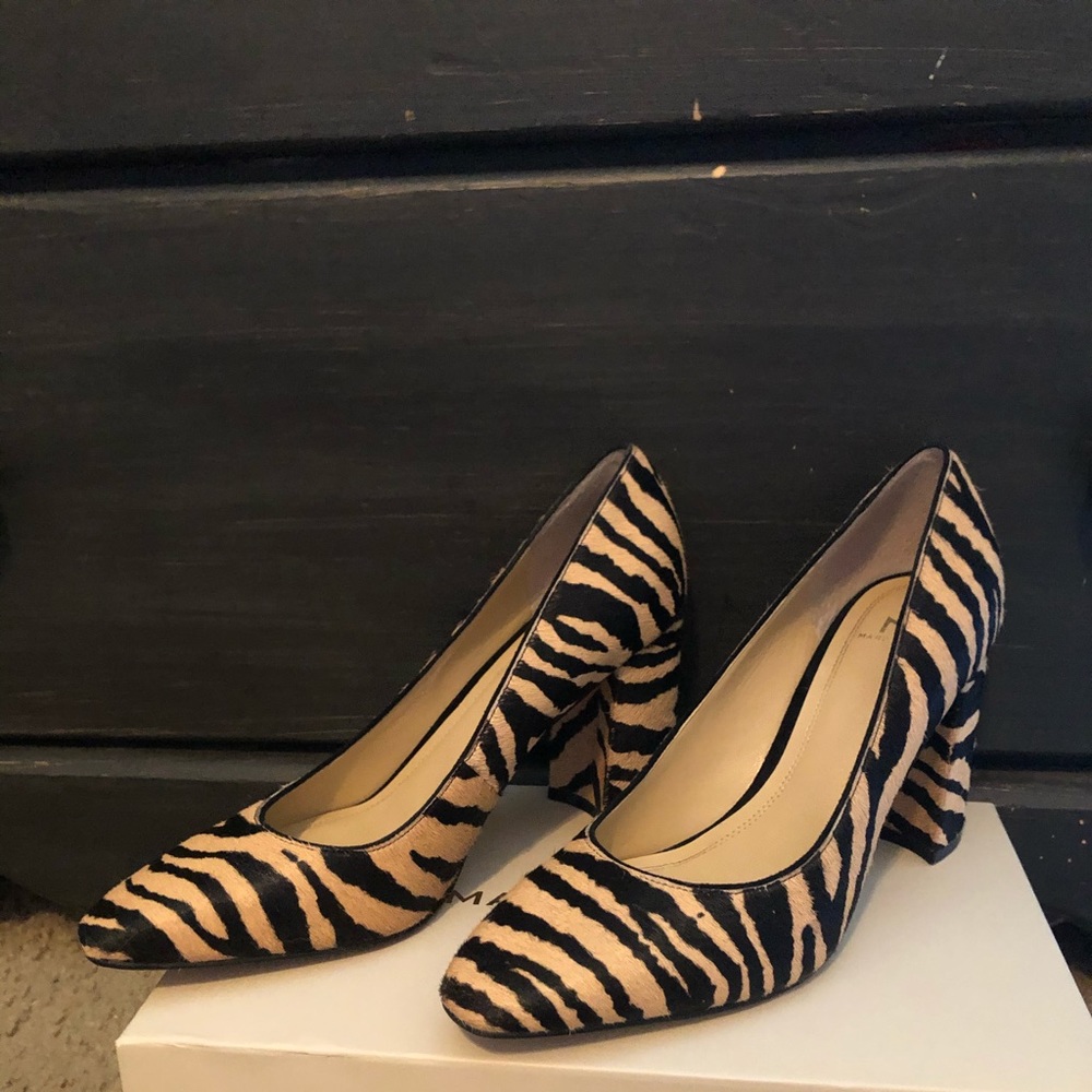Marc Fisher LTD Zala pump in zebra calf hair